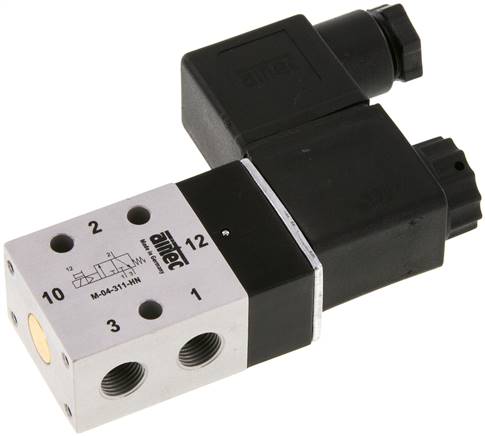 3/2 G1/8'' NC Solenoid Valve 230V AC 2.5-10bar/35.0-140psi Airtec