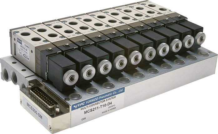 12x Pneumatische Ventiel Terminal 24V DC Multi-pin YPC