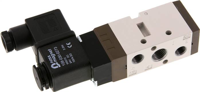 5/2 G1/4'' (G1/8'') Válvula solenoide 12V DC 1.5-10bar/21.0-140psi YPC