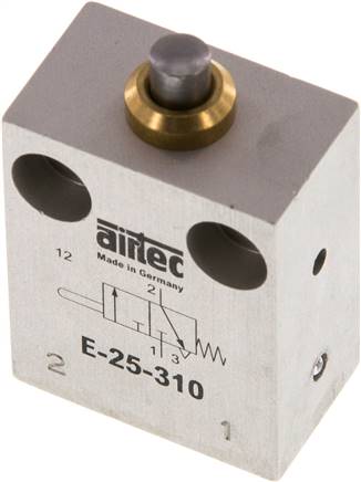 3/2 M5 NC Stangenventil 0-12bar/0-168psi Airtec