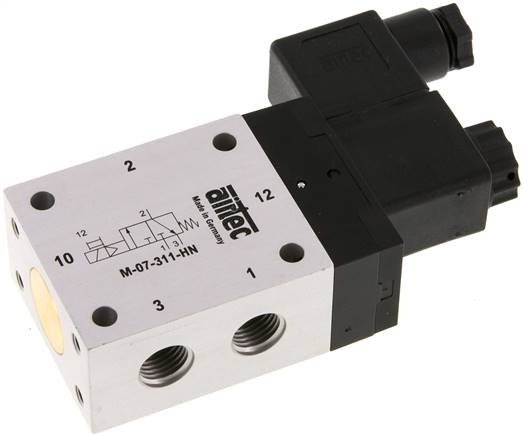 3/2 G1/4'' NO Solenoid Valve 24V AC 2.5-10bar/35.0-140psi Airtec