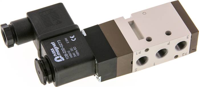 válvula solenoide 5/2 G1/8'' 24V DC 1.5-10bar/21.0-140psi YPC