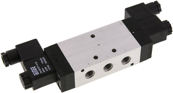 5/3 G1/4 '' Middenuitlaat Magneetventiel 12V DC 3-10bar/42-140psi Airtec