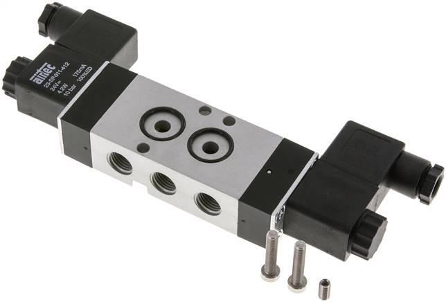 5/2 G1/4'' NAMUR Válvula solenoide biestable 115V AC 2-10bar/28-140psi Airtec