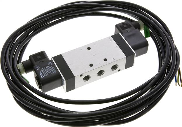 5/3 G1/4'' Válvula solenoide de centro cerrado 230V AC ATEX 3-10bar/42-140psi Airtec