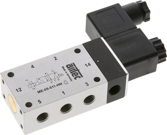 5/2 G1/8'' Magnetventil Externe Vorsteuerung 230V AC -0,95-10bar/-13,2-140psi Airtec