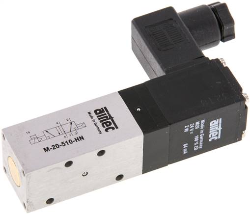 5/2 M5 Solenoid Valve 12V DC 2.5-8bar/35.0-112psi Airtec