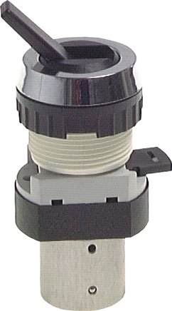 3/2 M5 Tumbler Switch Valve Noir 0-12bar/0-168psi 30.5mm Airtec