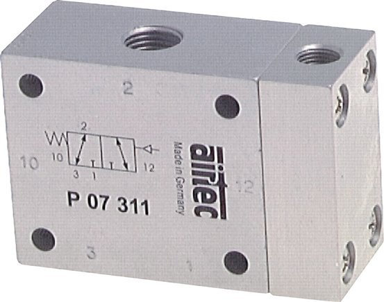 3/2 G1/4'' (G1/8'') Válvula piloto de aire ATEX 1,5-10bar/21,0-140psi Airtec