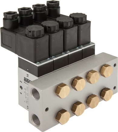 Manifold 8-Stations 5/2 5/3way Airtec M05/P05