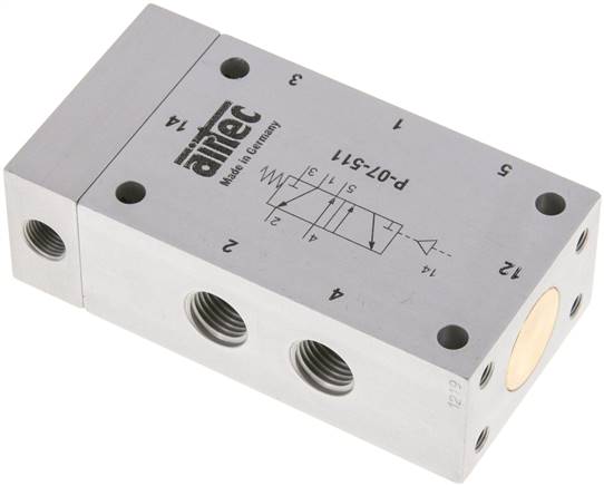 5/2 G1/4'' Luftsteuerventil ATEX 0-10bar/0-140psi Airtec