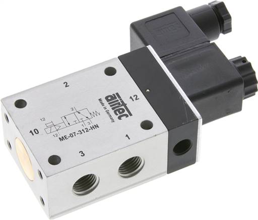 3/2 G1/4'' (G1/8'') Magneetventiel Extern 230V AC -0.95-10bar/-13.2-140psi Airtec