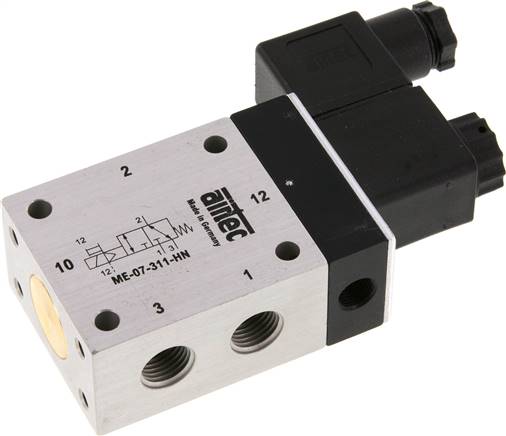 3/2 G1/4'' (G1/8'') Solenoid Valve External Pilot 24V DC 0-10bar/0-140psi Airtec