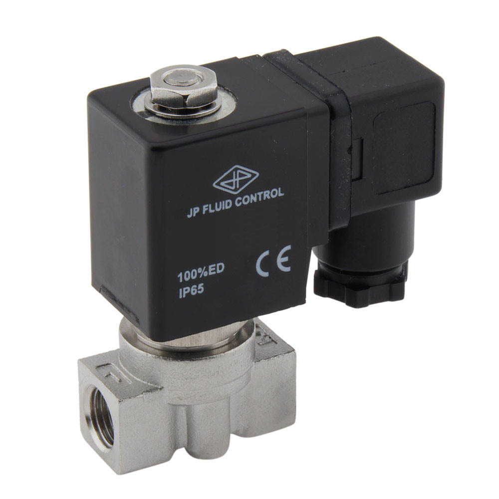 Solenoid Valve HP-DA 1/4'' Stainless Steel PTFE 4-75bar 12V DC