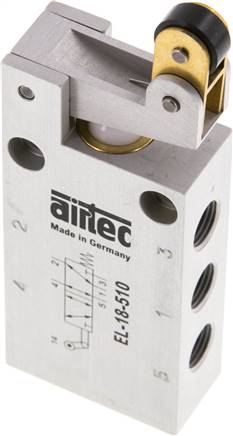 valve de ralenti à rouleaux 5/2 G1/8'' 0-12bar/0-168psi Airtec