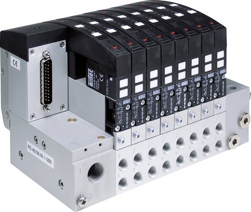 8x Terminal de válvulas neumáticas 24V DC 3-8bar/42-112psi Profibus DP Airtec