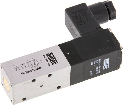 5/2 M5 Solenoid Valve 230V AC 2.5-8bar/35.0-112psi Airtec