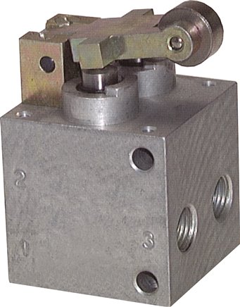 vanne à levier à rouleau 5/2 G1/4'' -0.95-10bar/-13.2-140psi