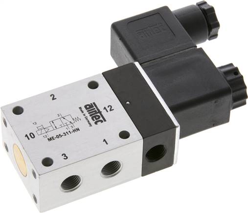 válvula de solenoide 3/2 G1/8'' Piloto externo 230V AC 0-10bar/0-140psi Airtec