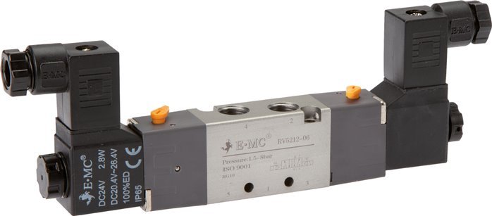 5/2 G1/8'' Bistabiles Magnetventil 24V AC 1,5-8bar/21,0-112psi E.MC