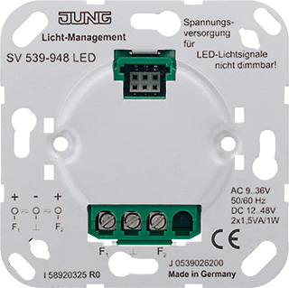 Fuente de alimentación universal Jung Insert 12/48V | SV539-948LED