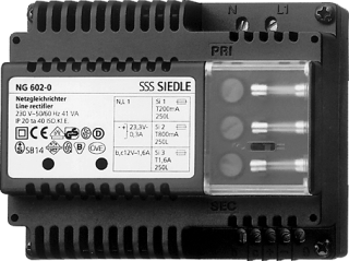 Fuente de alimentación universal Siedle NG 0/12V 1.6A | 200037171-00