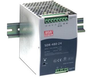 Fuente de alimentación Mean Well SDR CC 24V | SDR-480-24