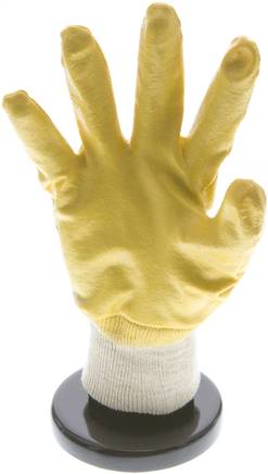 Protective Gloves Knitted Nitril Coating Oil-Resistant Size 9 [5 Pieces]