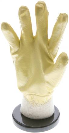 Gants de protection tricotés à revêtement en nitrile, résistants aux huiles, risque moyen, taille 9 [2 pièces].