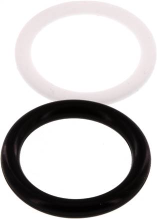 PTFE/NBR Seals Set for ISO 7241-1 A Hydraulic Coupling (20.5 mm and 38 mm) [5 Pieces]