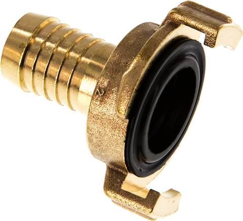 19 mm (3/4'') Hose Barb GEKA Garden Hose Brass Coupling [2 Pieces]