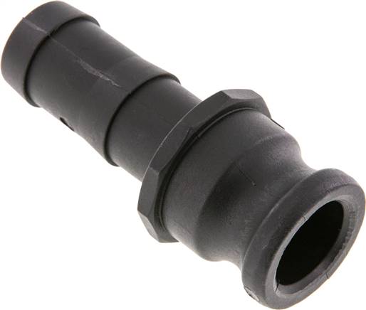 Camlock DN 25 (1'') Koppeling Polypropyleen met slangpilaar (25 mm) Type E MIL-C-27487 [2 Stuks]