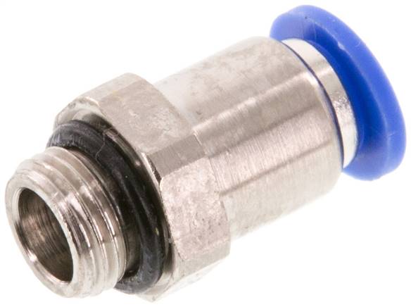 Raccord enfichable 6mm x G1/8'' avec filetage mâle laiton/PA 66 NBR [5 pièces].