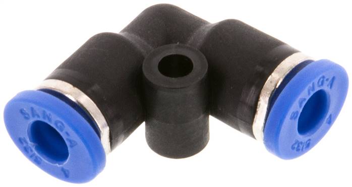 4mm 90deg Elbow Push-in Fitting PA 66 NBR [2 Pieces]