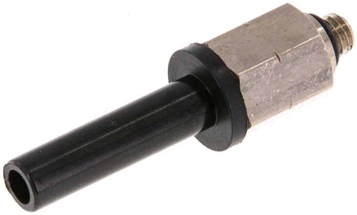 6 Mm X Unf 10-32 Plug-In Fitting Messing/Pa 66 Nbr [5 Stukken]