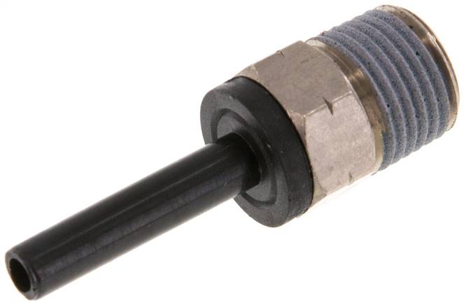 Raccord enfichable 4mm x 1/8'' NPT avec filetage mâle Laiton/PA 66 NBR [2 pièces].