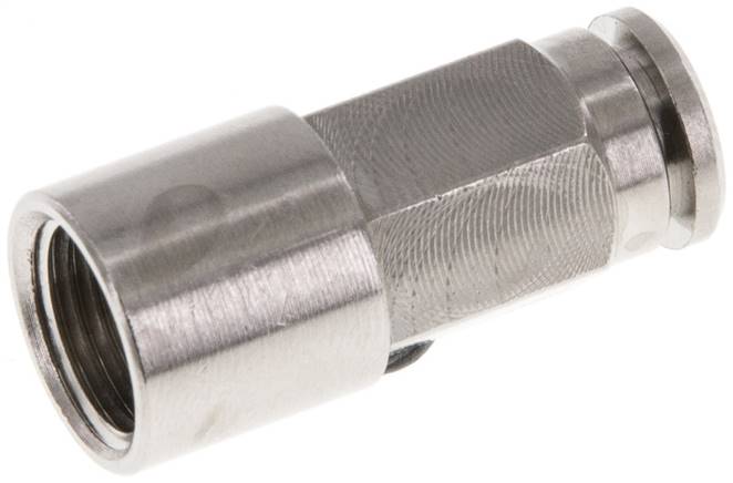 Raccord enfichable 5mm x G1/8'' avec filets femelles Laiton NBR [2 Pièces]