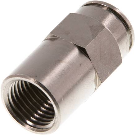 10mm x G1/4'' Push-in Fitting with Female Threads Brass FKM [2 Pieces]