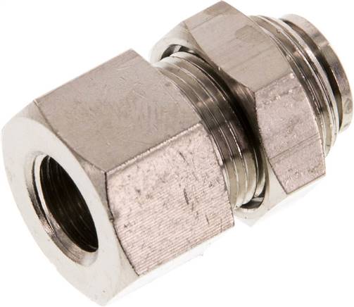 Raccord enfichable 6mm x G1/8'' avec filetage femelle Laiton NBR Bulkhead [2 Pièces]