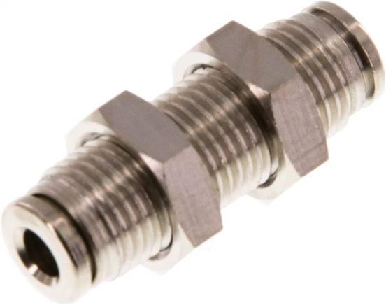 4mm Push-In Conector Latón NBR Pasamuros [2 Piezas]