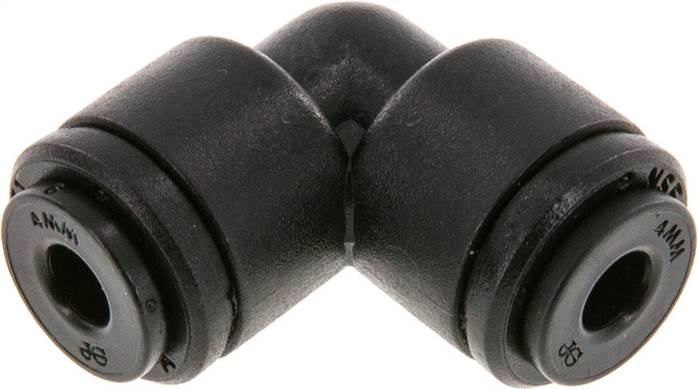 4mm 90deg Elbow Push-in Fitting POM NBR [2 Pieces]