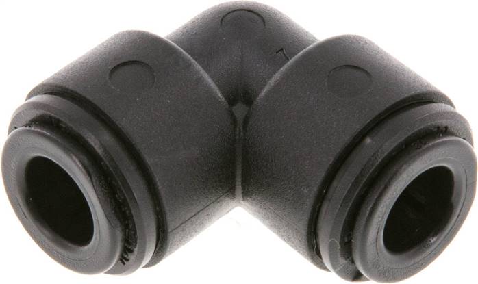 Raccord enfichable coudé 90deg 8mm POM NBR [2 Pièces].