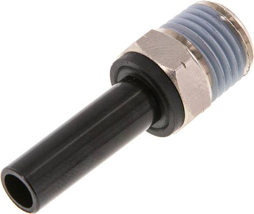 5/16'' x 1/4'' NPT Plug-in Fitting with Male Threads Brass/PBT NBR [2 Pieces]