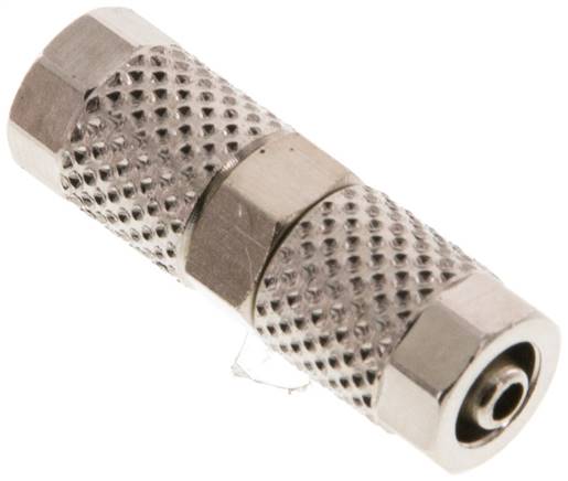 5x3 Nickel plated Brass Straight Push-on Fitting [2 Pieces]