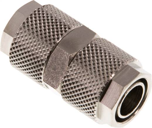 12x10 Nickel plated Brass Straight Push-on Fitting [2 Pieces]