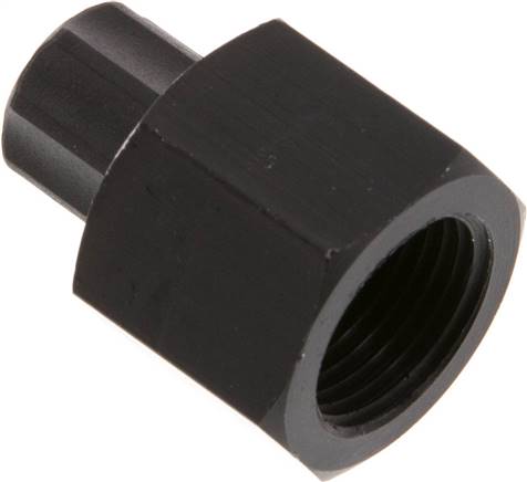 Conector Recto Aluminio 6x4 & G3/8'' Rosca Hembra [2 piezas]