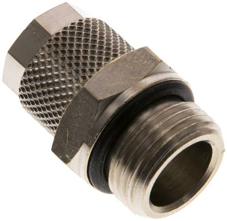 10x8 & G3/8'' Nickel plated Brass Straight Push-on Fitting with Male Threads NBR [2 Pieces]