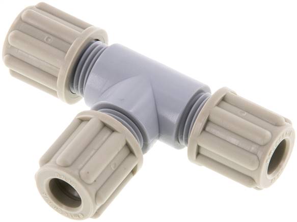 6x4mm PA T-Shape Tee Compression Fitting 10 bar [2 Pieces]