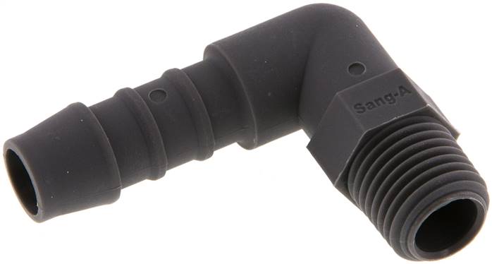 Raccordement pour tuyau flexible 10 mm et R1/4'' PA 6 avec filetage mâle [10 pièces].