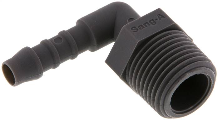 Raccordement pour tuyau flexible 6 mm (1/4'') et R3/8'' PA 6 avec filetage mâle [10 pièces].